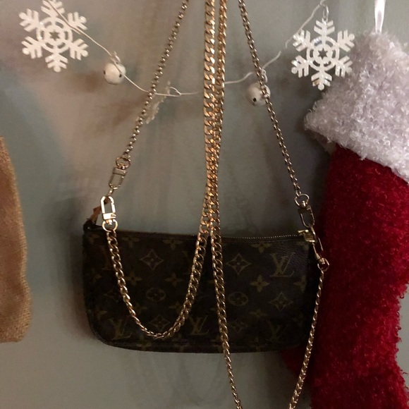Louis Vuitton Mini Pochette Monogram Clutch - Picture 1 of 14